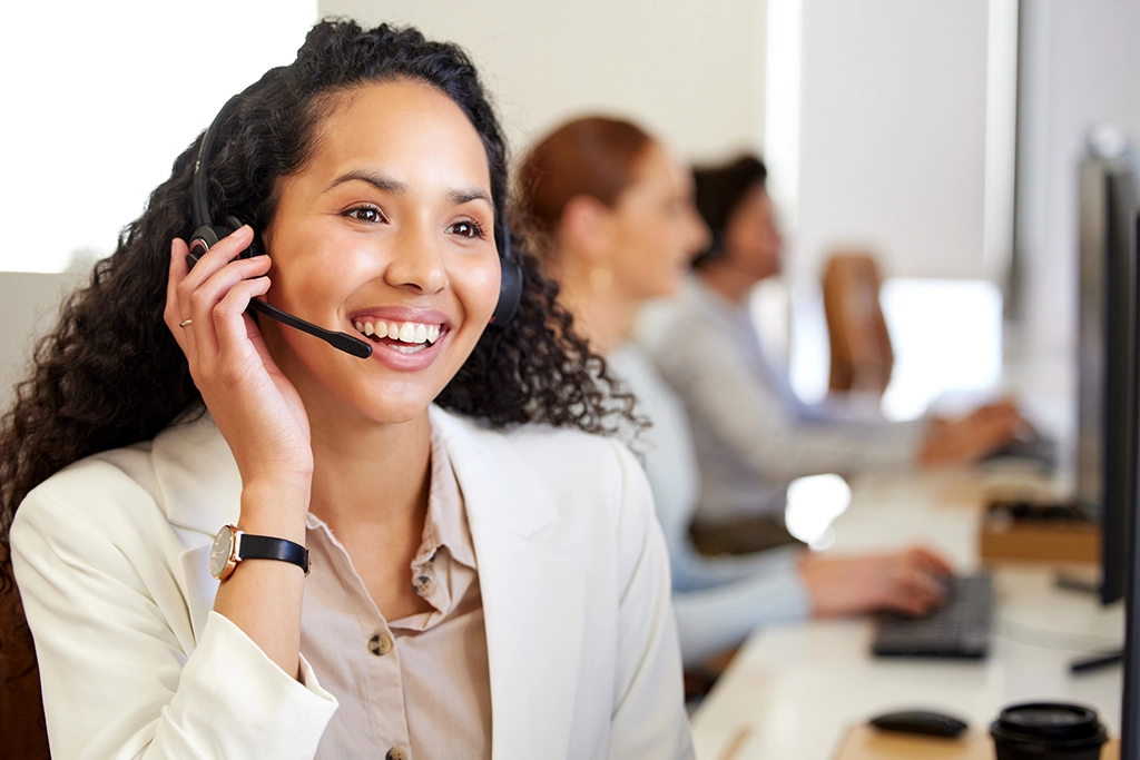 Image for Customer Satisfaction Survey - Woman talking on the headset